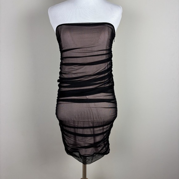 House of CB Dresses & Skirts - House Of CB London Dress Small Black Strapless Mini‎ Bodycon Cocktail Whimsigoth